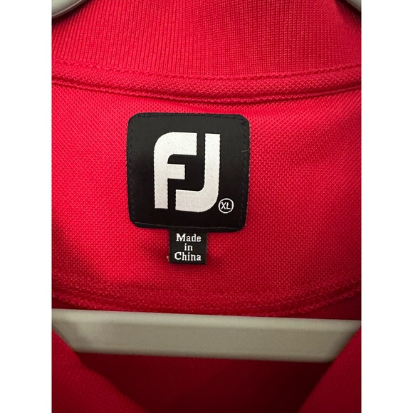 FootJoy FJ Oklahoma Sooners Red Golf Polo Shirt Mens XL - Picture 4 of 5